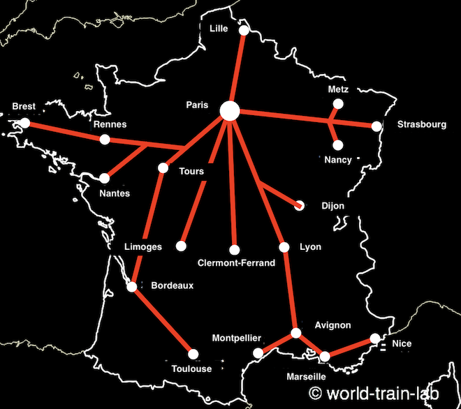 Domestic trains from Paris