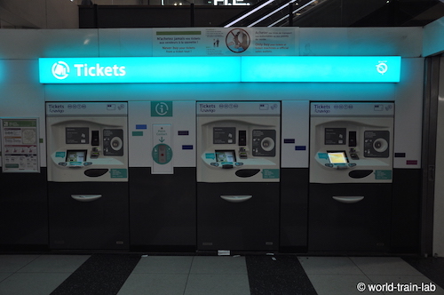 Ticket vending machines installed at stations
