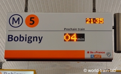 Departure train info